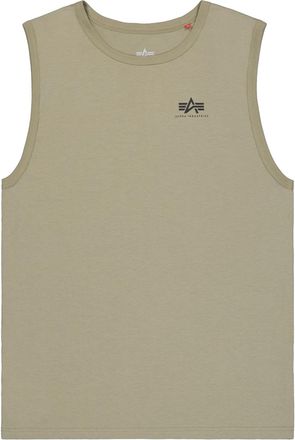 Alpha Industries Muskelshirt ALPHA INDUSTRIES Back Print Tank, Herren, Gr. XXL, olive, schwarz, Single Jersey, Obermaterial: 100% Baumwolle, bedruckt, regular fit norm