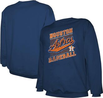 Stitches Mens Stitches Navy Houston Astros Lightweight Crew Sweatshirt at Nordstrom, Size Xx-Large