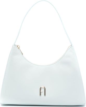 Furla Diamond leather shoulder bag - women - Leather/Polyester - One Size - Blue