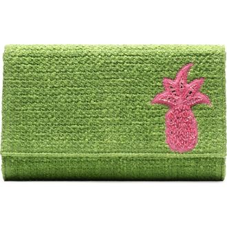 Frances Valentine Pineapple Clutch in Treetop/Pink at Nordstrom