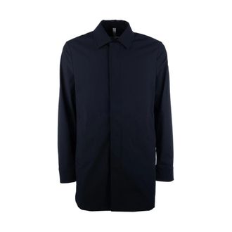 Duno Stijlvolle Trenchcoat voor Mannen - Heren - Mantel - Blauw - M - Jassen