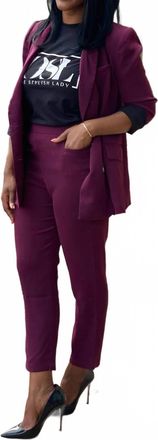 Promesa Naomi Ankle Pants In Merlot