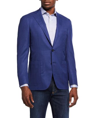 Canali Men & apos;s 130s Wool Solid Blazer