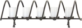 Melrose International Modern Metal Spiral Candle Holder Centerpiece 31L - Black