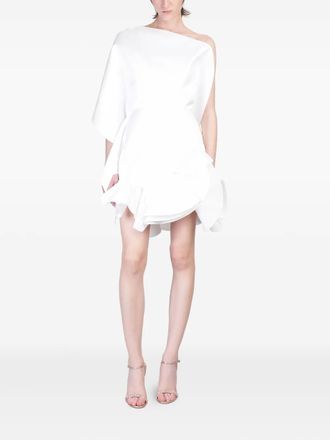 Del Core one-shoulder dress - White