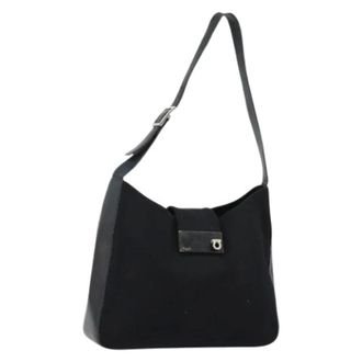 Ferragamo Borsa a spalla in nylon Pre-owned - - Pre-owned - Donna - Nero - ONE SIZE