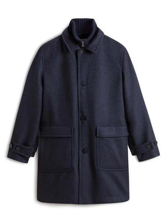 Woolrich herringbone wool coat - men - Wool/Viscose - 3XL - Blue