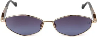 Ana Hickmann Womens Sunglasses Gold-Black Metal