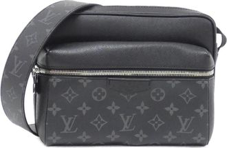Louis Vuitton Black Coated Canvas Shoulder Bag (Pre-Owned)