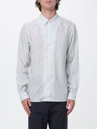 Paul Smith Slim Fit Floral Lyocell Shirt with French Collar