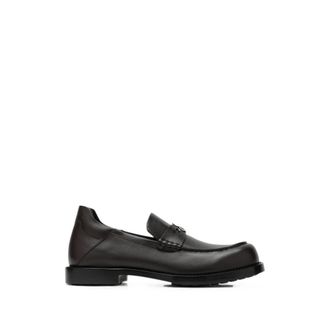 Balenciaga Comfy Logo-plaque Leather Loafers
