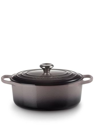 LE CREUSET oval 29cm pot - unisex - Cast Iron/Enamel/stainless steel - One Size - Grey