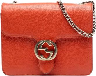 Gucci Pre-owned Cross Body Bags, female, Orange, Size: ONE SIZE Pre-owned Crossbody Bag