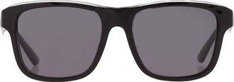 Emporio Armani Polarized Dark Grey Square Mens Sunglasses EA4208 605187 56