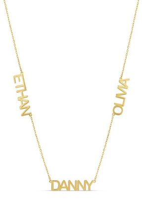 SHYMI Multi Name Charm Necklace in Gold at Nordstrom