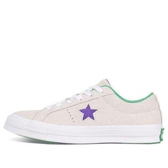 Converse Mens One Star Ox Grand Slam Suede White/Court Purple/Green 160592C