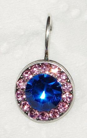 Mariana Womens Kiss From A Rose Sophia Earrings In Blue/ Pink
