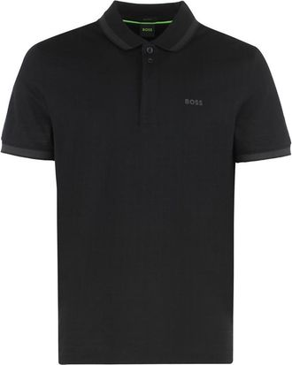 HUGO BOSS Black Regular Fit Logo Polo