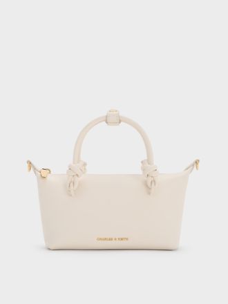 Charles & Keith Sammie Knotted-Handle Tote Bag
