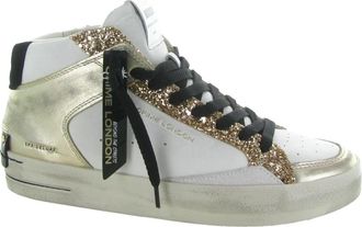 Crime London Deluxe Mid Basket Sneakers - Dames - Sneakers - Veelkleurig - 41 EU - Leer - Schoenen