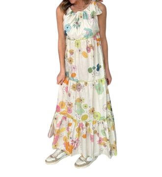 Vilagallo Floral Maxi Dress In Cape Town Print