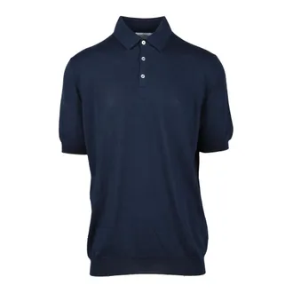 Gran Sasso Polo Shirts, male, Blue, Size: 4XL Polo Shirt