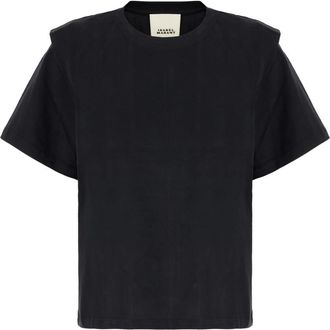 Isabel Marant Zelitos T-shirt - Dames - T-shirts - Zwart - S - Katoen - Tops