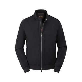 Moorer Alberti-Kn Bomber Jacket - male - Moorer - Light Jackets - Blue - M - Jackets
