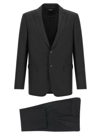 Ermenegildo Zegna Dark Grey Notched Lapel Suit
