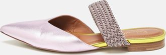 Malone Souliers Metallic Leather Maisie Mules