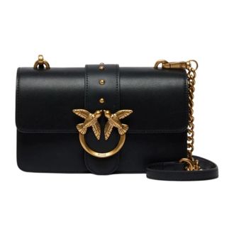 Pinko Shoulder Bags, female, Black, Size: ONE SIZE Love One Mini