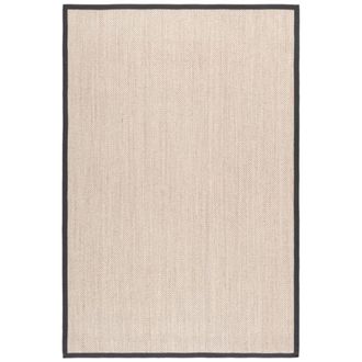 Safavieh Alfombra fibra natural de sisal blanco/gris, 183 x 274 cm