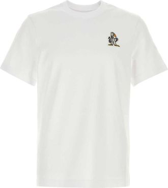 Moncler White Crew Neck T-Shirt