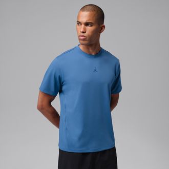 Nike Jordan Mens Jordan Sport Flightweight Dri-FIT Short-Sleeve Top in Blue | HF9932-485