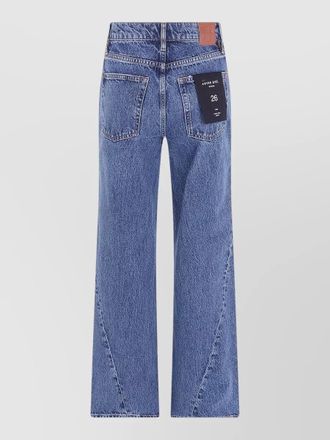 Anine Bing high-rise straight-leg denim jeans