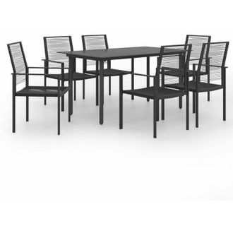 vidaXL Juego De Comedor De Jard&iacute;n 7 Piezas Vidaxl