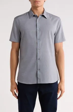 DKNY Davin Button-Up Shirt in Dark Gray at Nordstrom Rack, Size X-Large