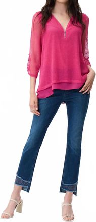Joseph Ribkoff Embellished Slim-Leg Jeans In Medium Wash
