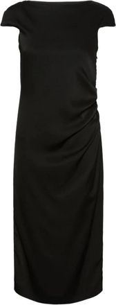 Max Mara Austero Midi Jurk - Dames - Casual kleedjes - Zwart - M - Kleedjes
