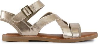 Toms Toms Womens Sloanne Sandals - Gold Leather - Size UK 8