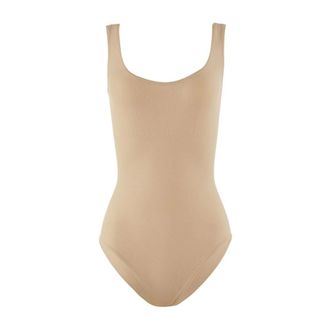 Wolford Jamaika Bodysuit - Dames - Bodies - Beige - L - Katoen - Tops