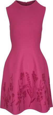 Lela Rose Mini-jurk met geborduurde bloemen - Roze