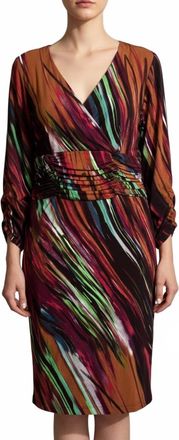 Nue By Shani Built In Shapewear Dress In Multi Print