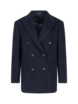 Tagliatore J Caris Cashmere Blazer - Navy Blue