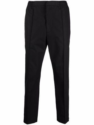 Alexander McQueen logo-strap trousers - Black
