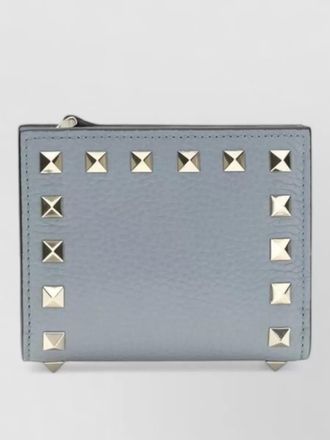 Valentino Garavani lambskin clutch wallet studded design