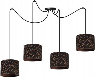 OEM L&aacute;mpara De Techo Colgante, Pantalla Con Estampado De Ara&ntilde;a, Cobre