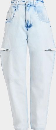 Maison Margiela Cutout Straight-Leg Jeans