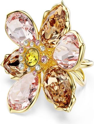 Swarovski Idyllia Ring in Gold/Multi at Nordstrom, Size 8