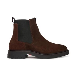 Tommy Hilfiger Chelsea Boots, male, Brown, Size: 10 US Lightweight Suede Chelsea Boots